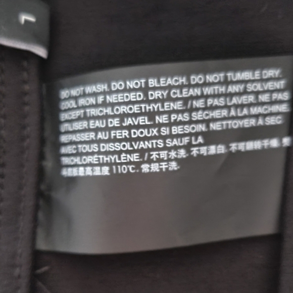 Theory Cropped Denim Jacket, Size Large, Black, NWT - Picture 13 of 14